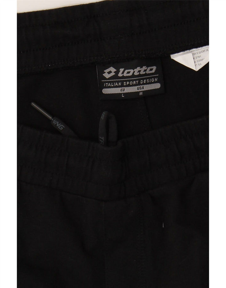 LOTTO Mens Sport Shorts Large  Black Vintage Lotto and Second-Hand Lotto from Messina Hembry 