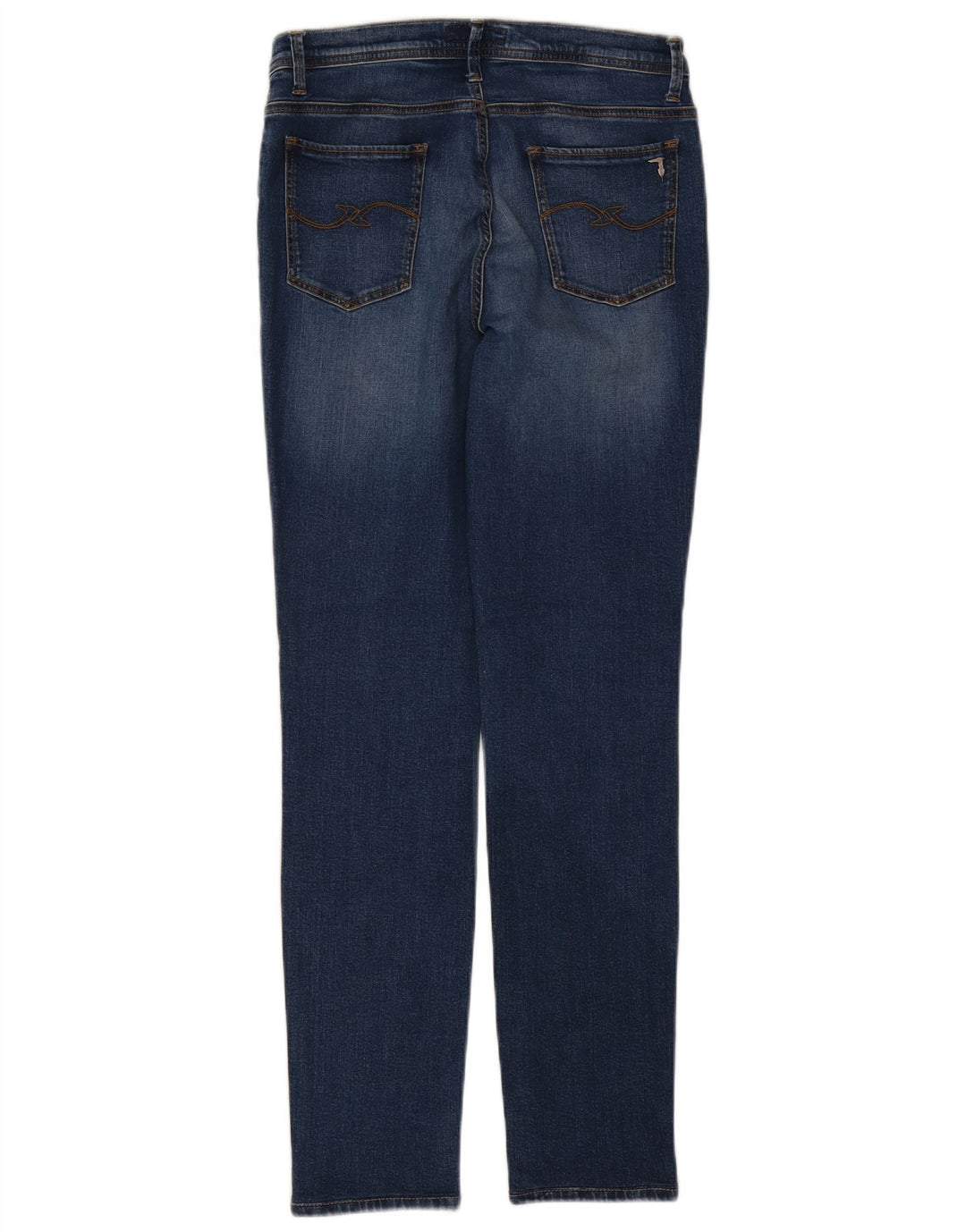 Trussardi Damen Slim Jeans W30 L30 Blaue Baumwolle