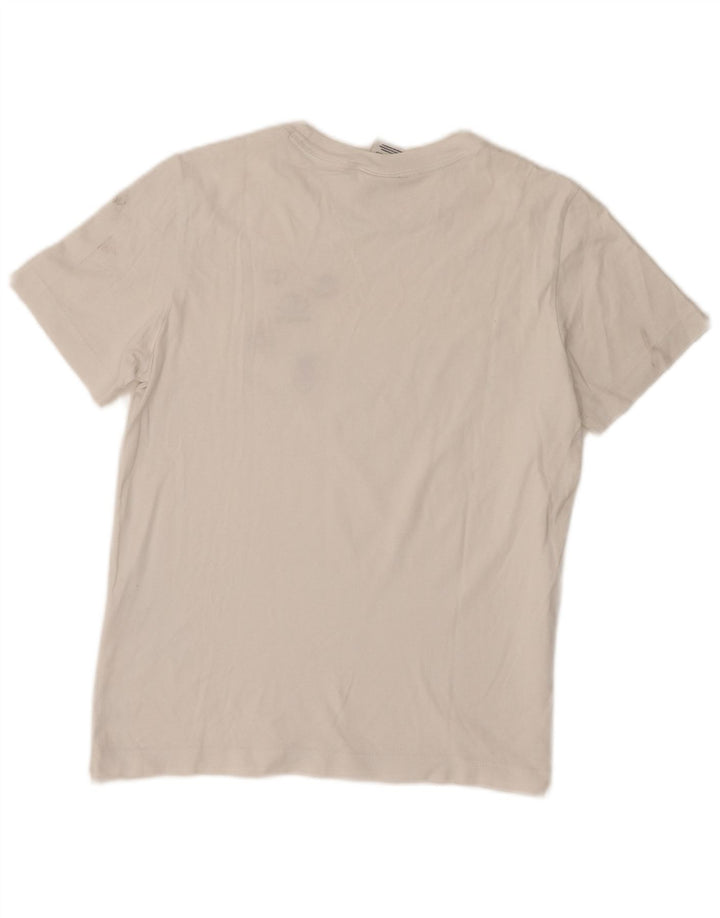 Champion Damen Grafik-T-Shirt-Oberteil UK 12 Medium Weiß