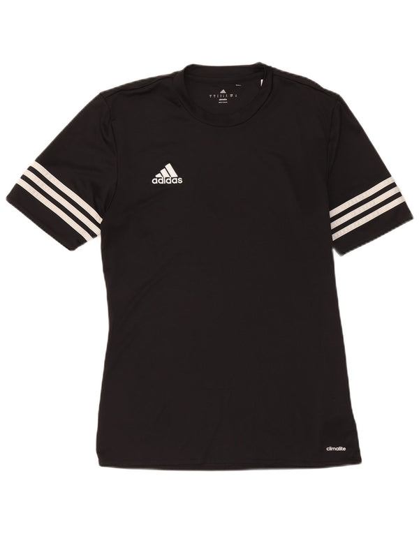 Adidas Herren Climalite T-Shirt Top Small Schwarz Polyester