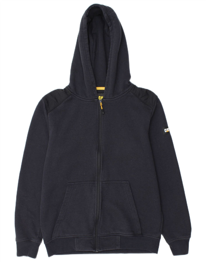 Caterpillar Herren-Kapuzenpullover mit Reißverschluss, mittleres Marineblau, Polyester