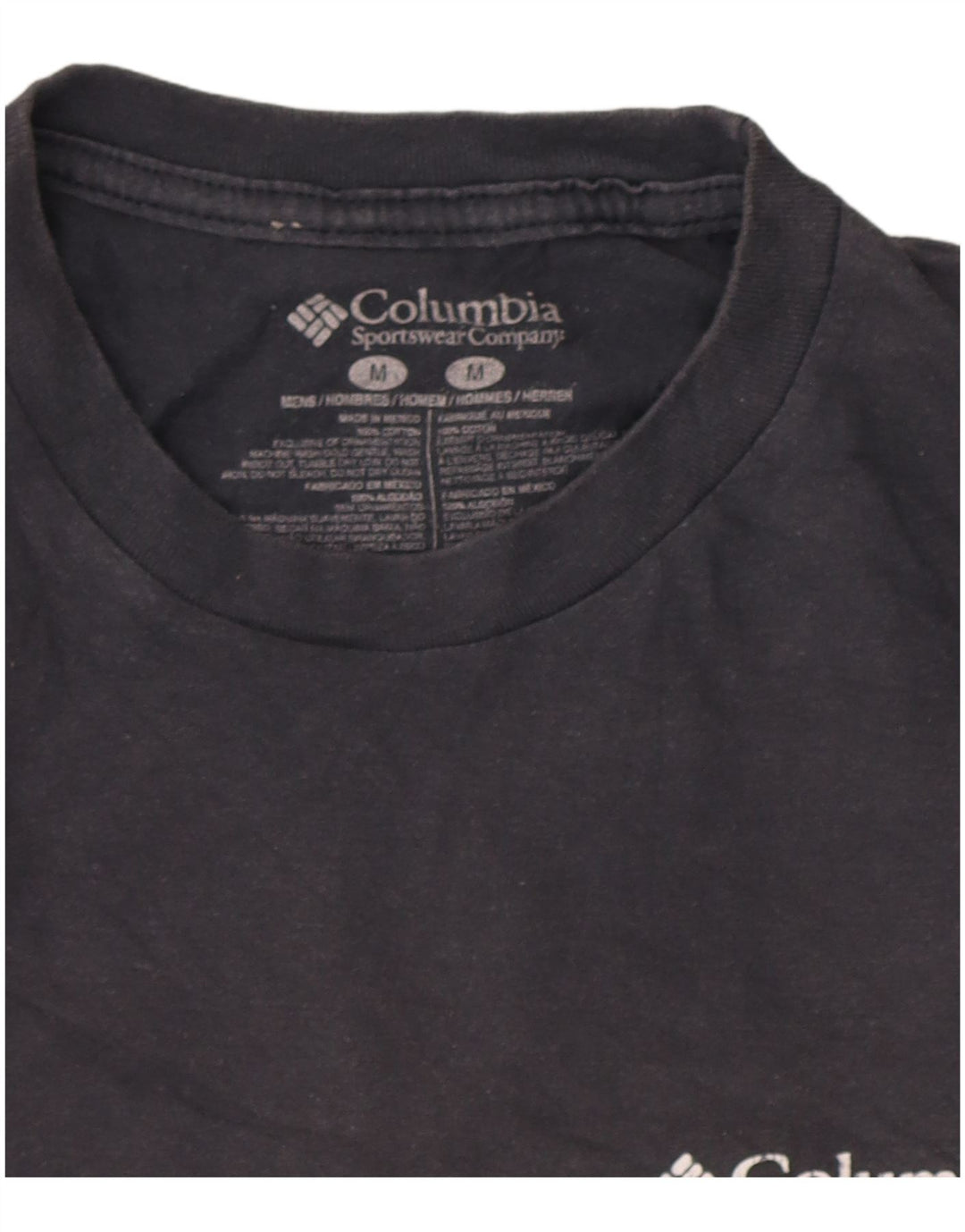 Columbia Herren-T-Shirt mit Grafik, mittelgraue Baumwolle