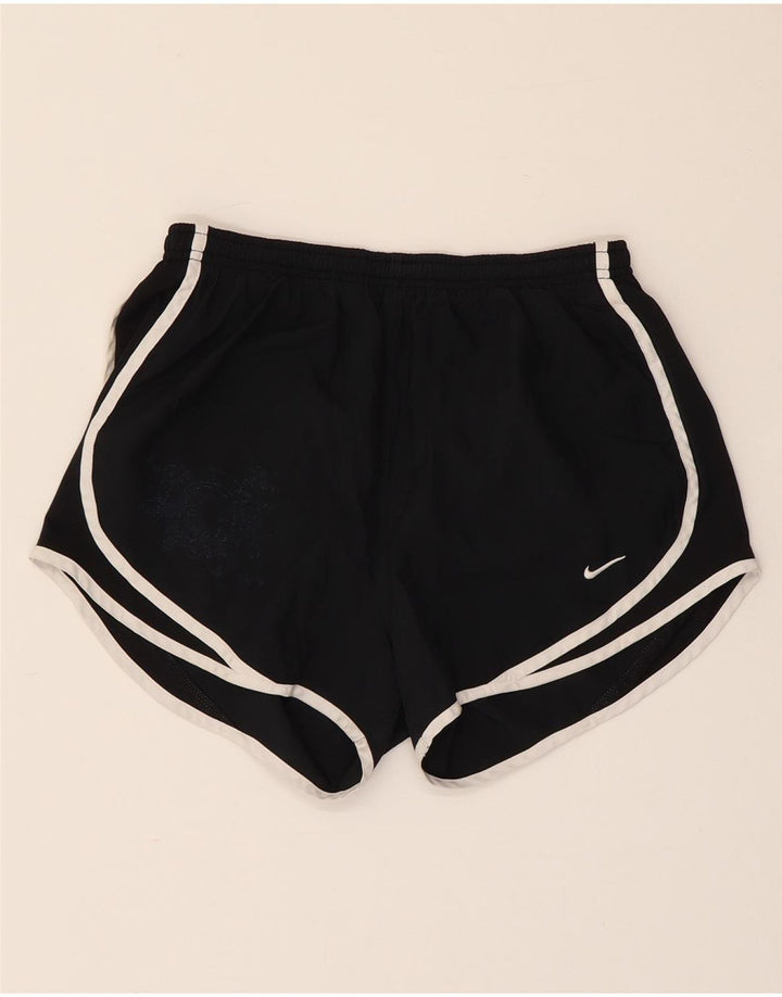 Nike Damen Dri Fit Sport Shorts UK 10 Small Schwarz Polyester