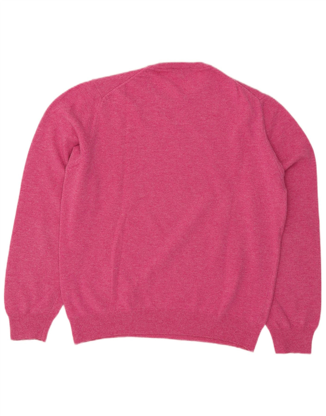 Henry Cottons Herren-Pullover mit Rundhalsausschnitt, 3XL, rosa Wolle