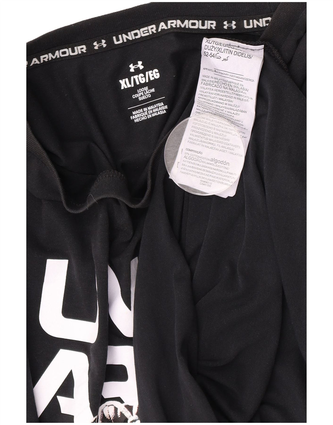 Under Armour Herren Graphic T-Shirt Top XL Schwarz Baumwolle