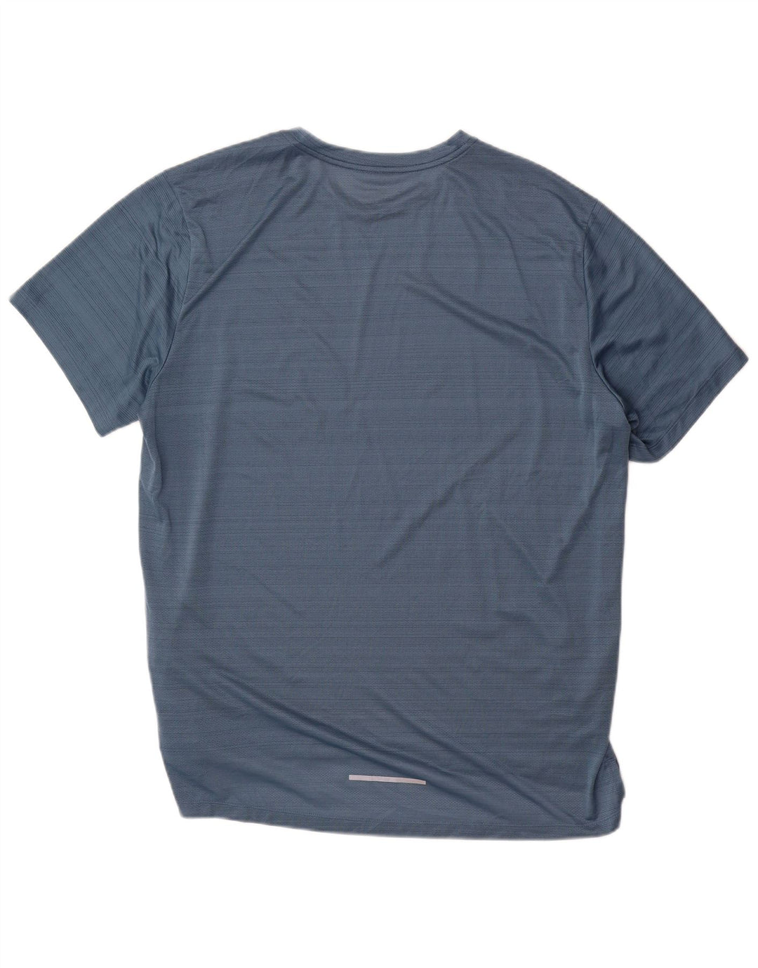 Nike Herren Dri Fit T-Shirt Top XL Blaues Nadelstreifen-Polyester