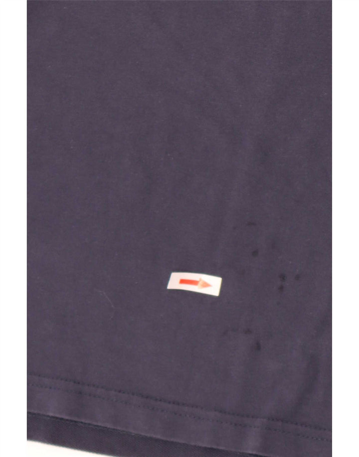Ellesse Herren-Oberteil mit normaler Passform, langärmlig, mittelmarineblaue Baumwolle