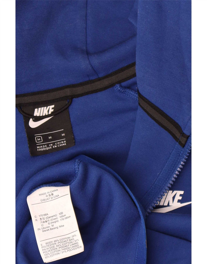 Nike Herren-Kapuzenpullover mit Reißverschluss, mittelblaue Baumwolle