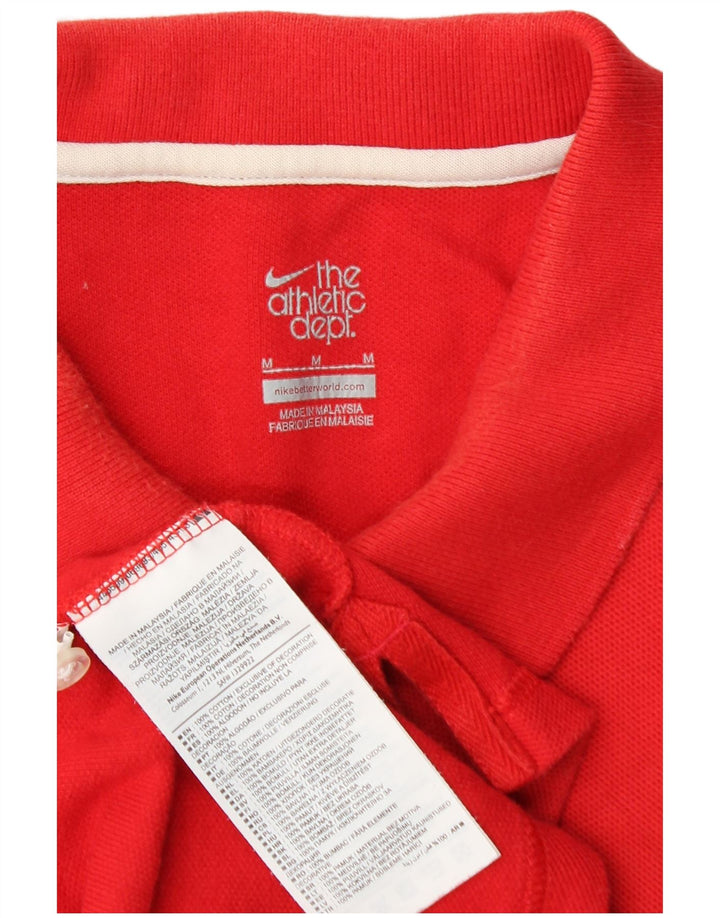 NIKE Herren-Poloshirt aus mittelroter Baumwolle