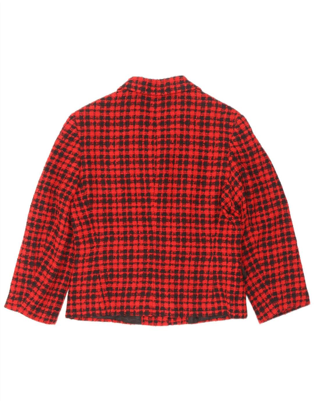 GB.PEDRINI Damen 4-Knopf-Blazerjacke IT 44 Mittelrot kariert