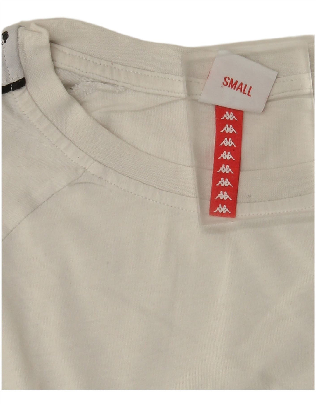 Kappa Herren Grafik T-Shirt Top Small Weiß