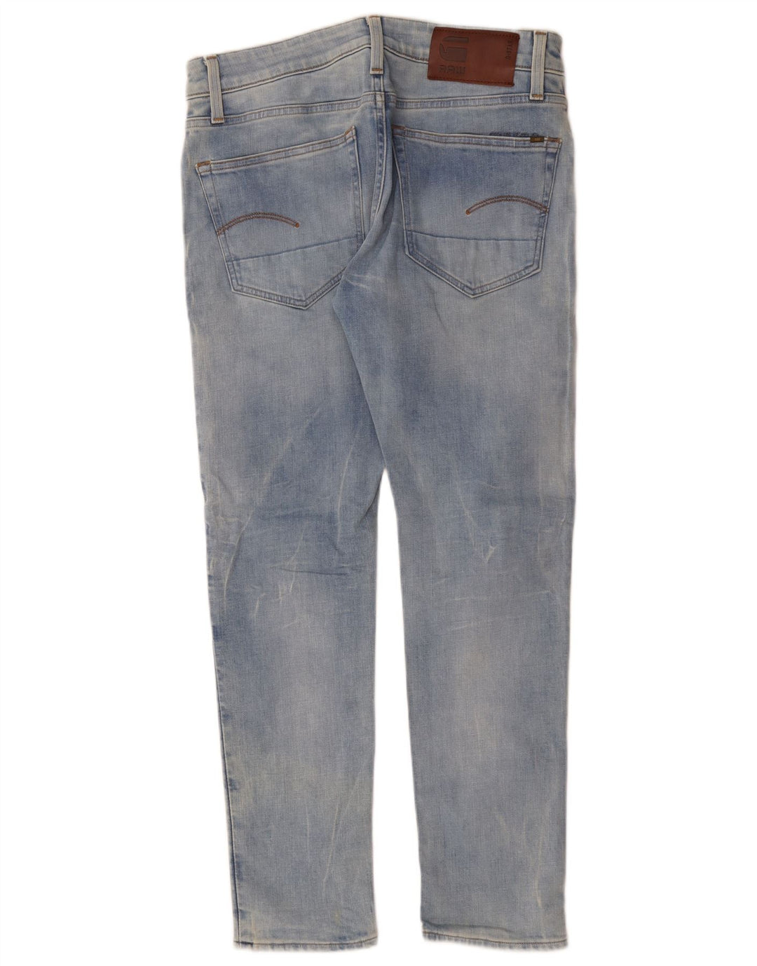 G-Star Herren 3301 Slim Jeans W33 L30 Blaue Baumwolle