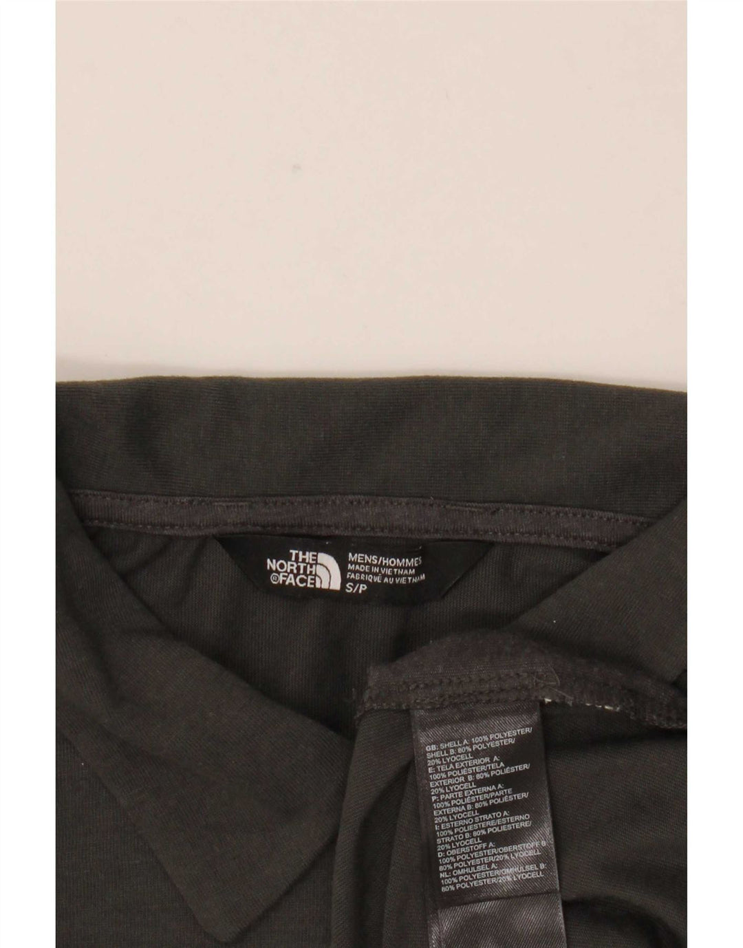 The North Face Herren-Poloshirt, Größe S, Grau, Polyester