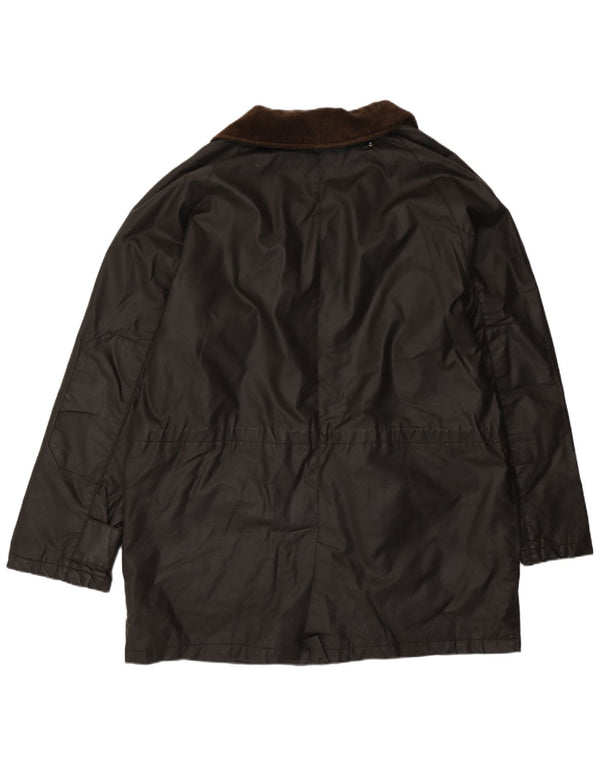 Roy Rogers Herrenjacke aus gewachster Baumwolle, UK 42, XL, braune Baumwolle