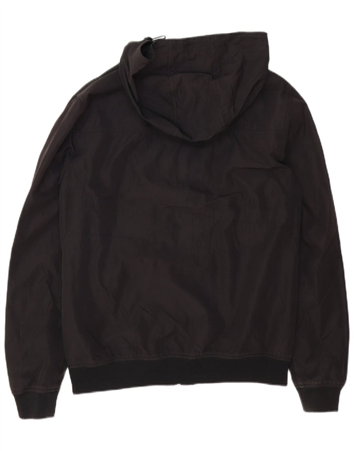 JACK & JONES Herren Bomberjacke mit Kapuze UK 38 Medium Schwarz