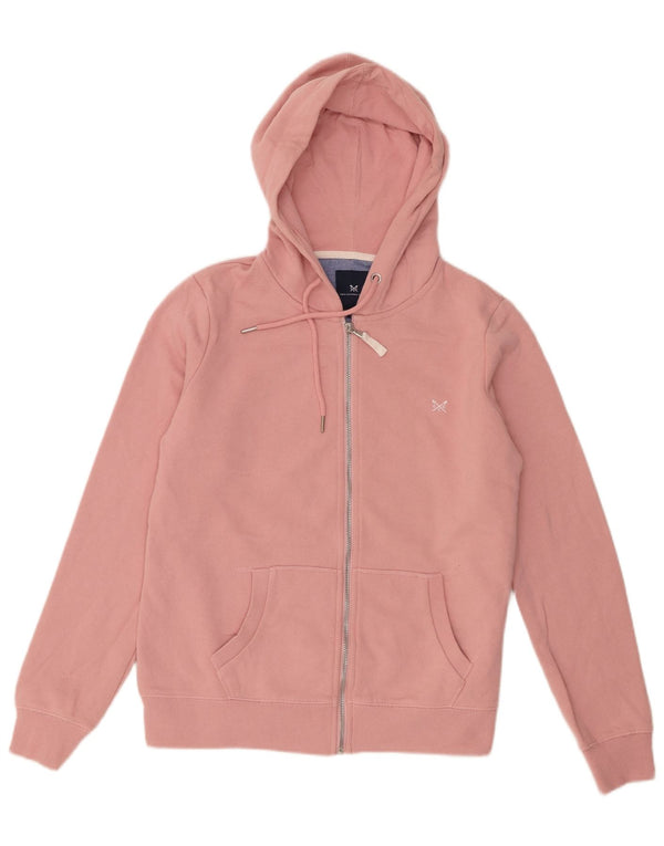 Crew Clothing Damen-Kapuzenpullover mit Reißverschluss, UK 12, mittelrosa, Baumwolle