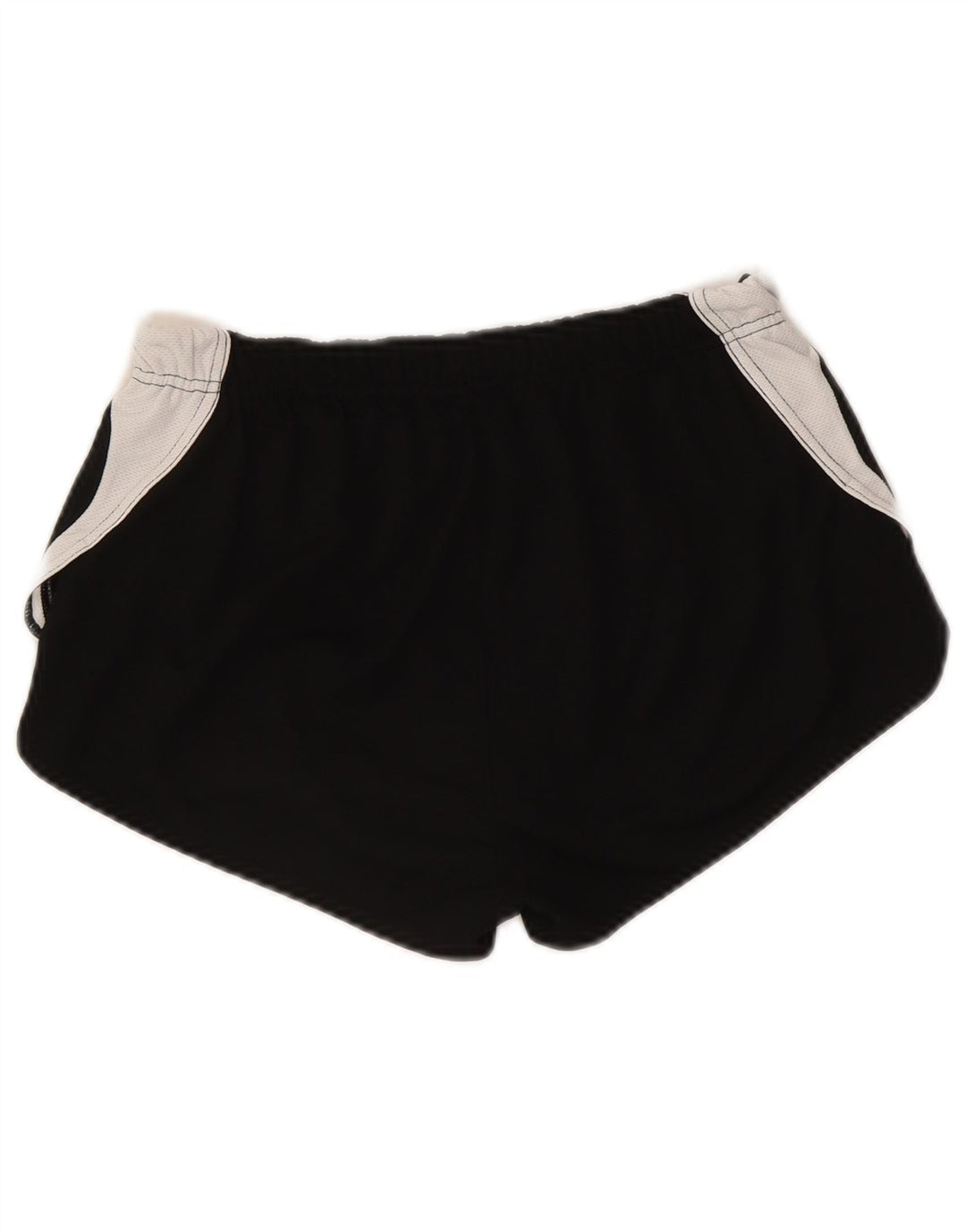 Asics Damen Graphic Sport Shorts UK 10 Small Schwarzes Colourblock-Polyester