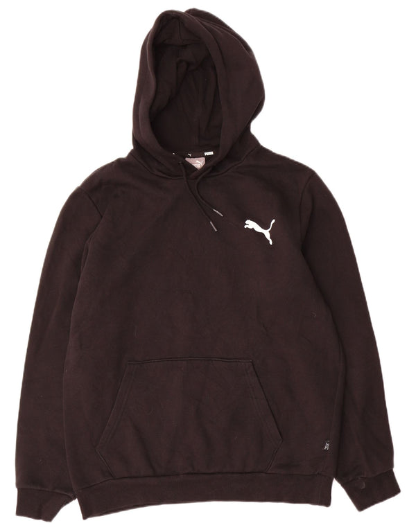 Puma Mens Hoodie Jumper Medium Black Cotton