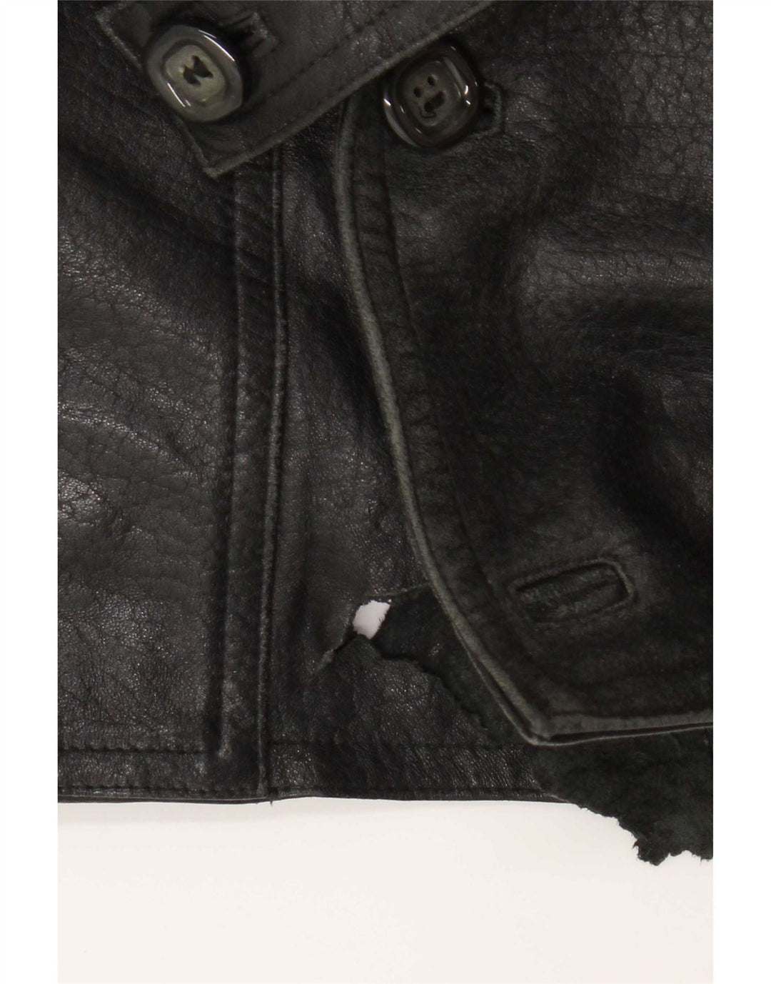 Fibok Herren Lederjacke IT 54 2XL Schwarzes Leder