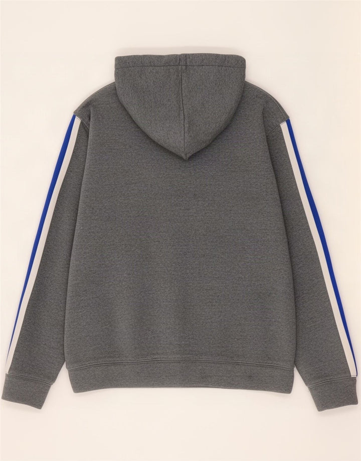 Guess Herren-Kapuzenpullover aus mittelgrauem Colourblock-Polyester