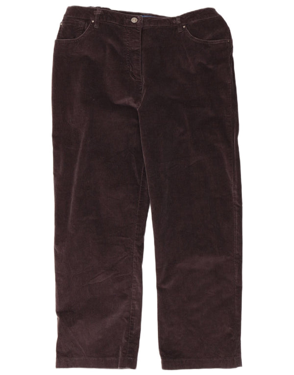 Cotton Traders Gerade Cordhose für Damen, UK 16, Größe L, W36, L27, Braun