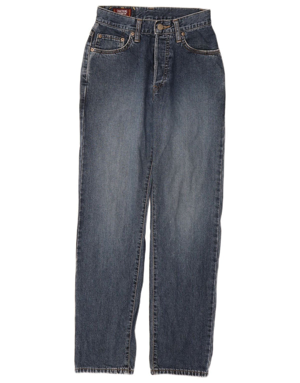 SOMETHING EDWIN Mädchen-Jeans mit hoher Taille und geradem Schnitt, 13–14 Jahre, W27, L30, Blau