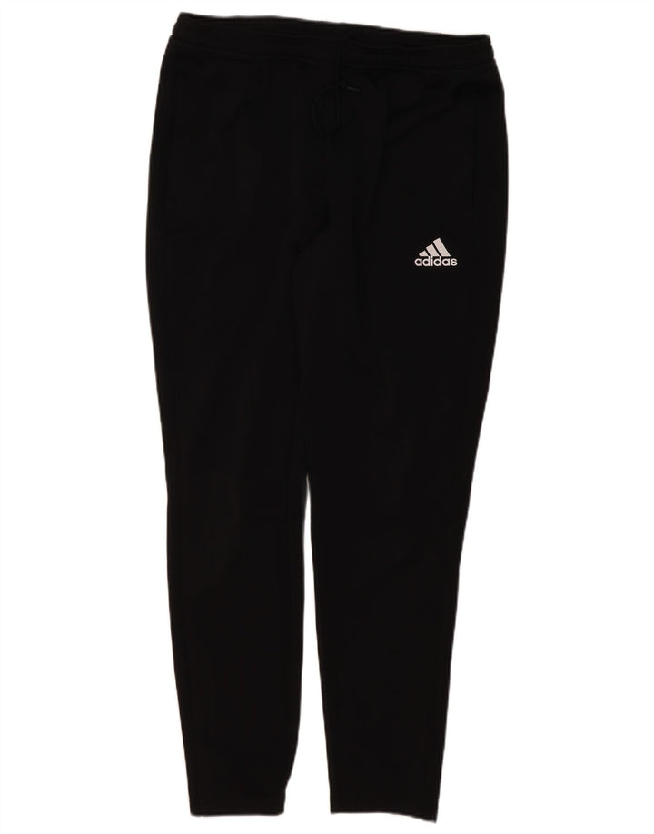 Adidas Herren-Trainingshose, groß, aus schwarzem Polyester