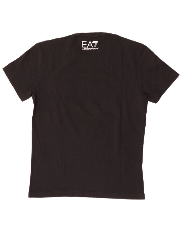 Emporio Armani Herren Grafik T-Shirt Top Medium Schwarz