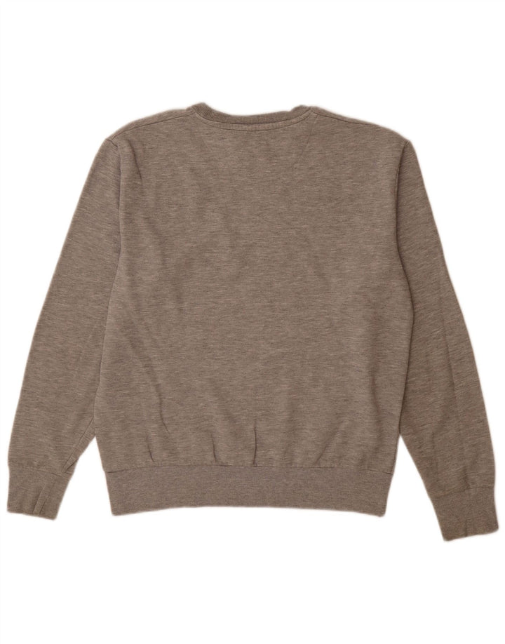 Ellesse Herren-Sweatshirt mit Grafik, mittelgrau gesprenkelte Baumwolle