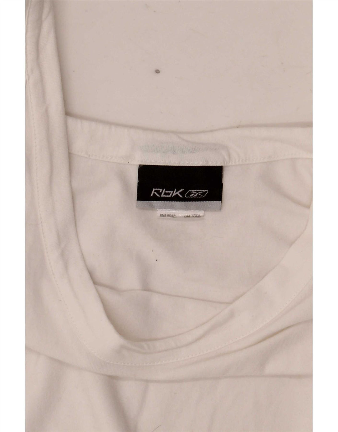 Reebok Damen Weste Top UK 18 XL Weiße Baumwolle