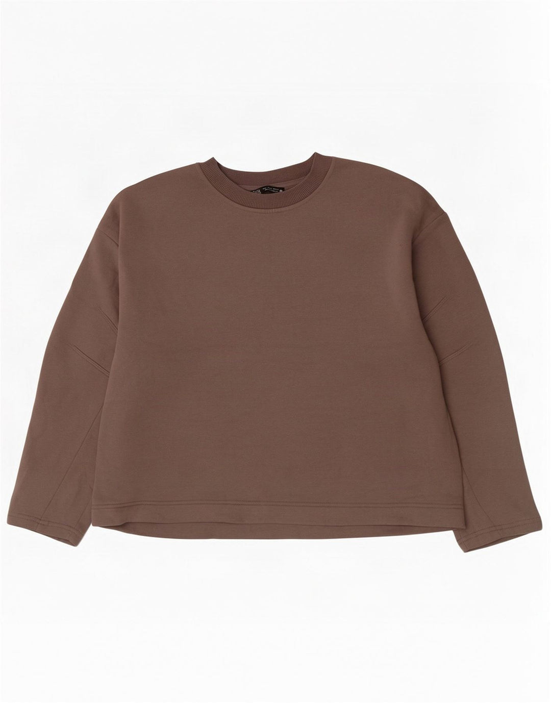 Zara Damen Sweatshirt-Pullover UK 14 Mittelgraue Baumwolle