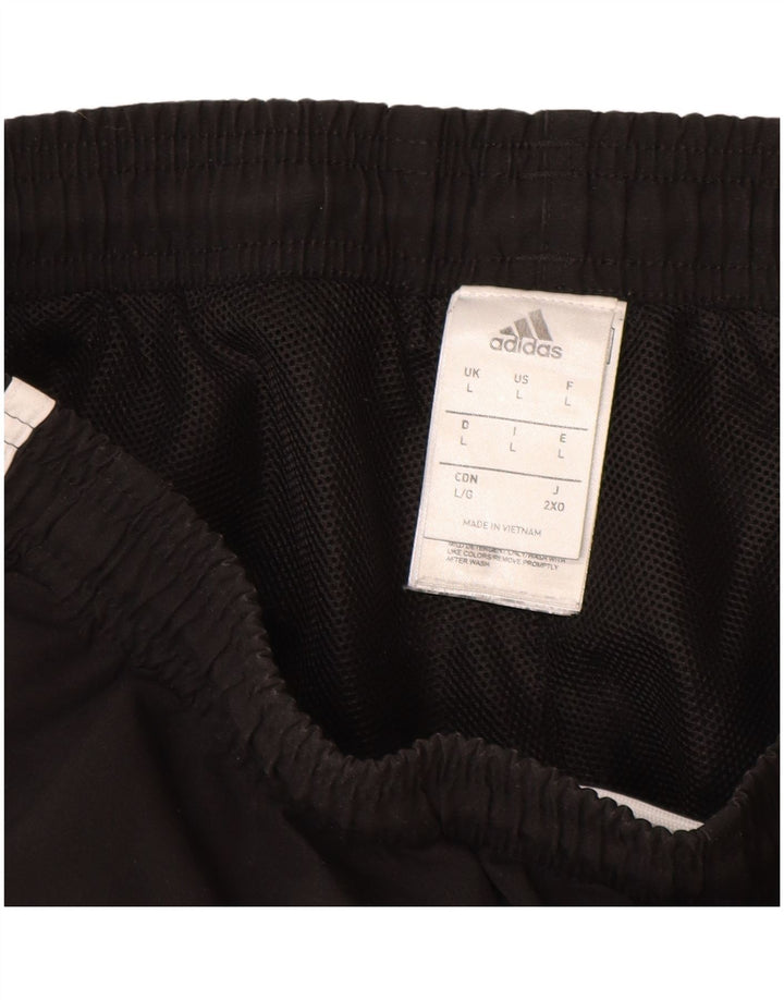 Adidas Herren Climalite Graphic Trainingshose, groß, aus schwarzem Polyester