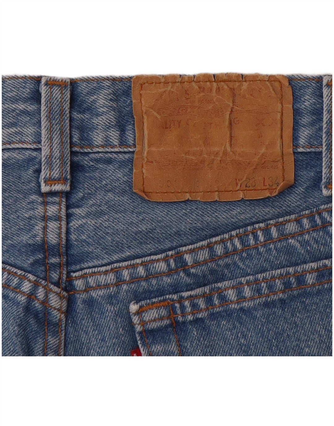 Levi's Damen 501 Jeansshorts W28 Mittelblau