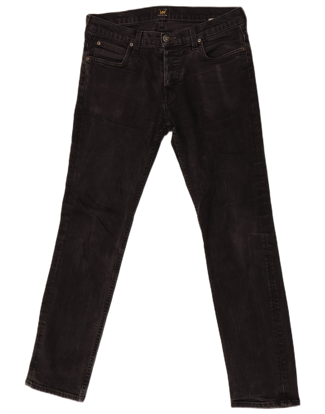 Lee Damen Powell Slim Jeans W32 L32 Schwarze Baumwolle