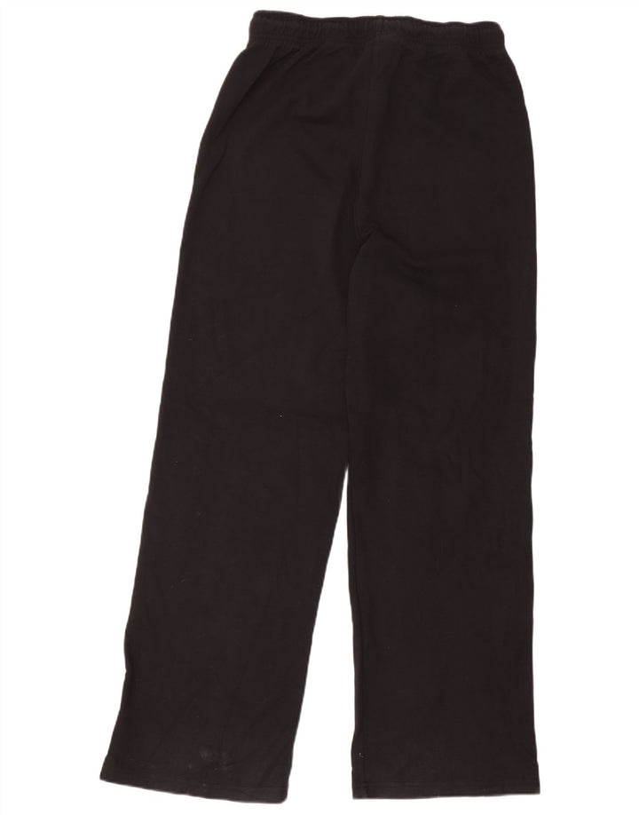 Zara Damen Trainingshose UK 12 Mittelschwarze Baumwolle