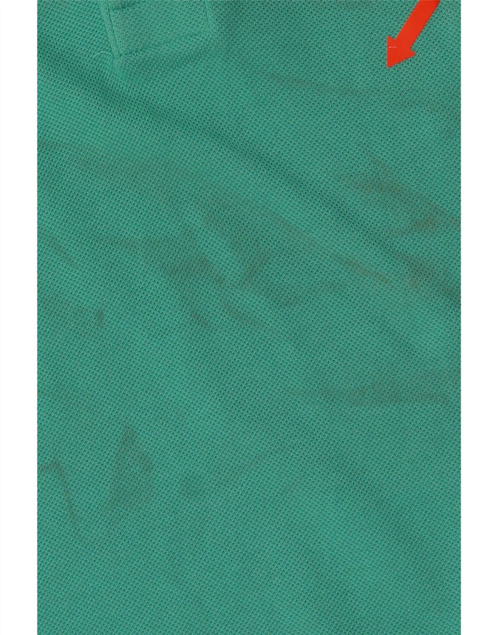 Lacoste Herren-Poloshirt, Größe 5, große grüne Baumwolle