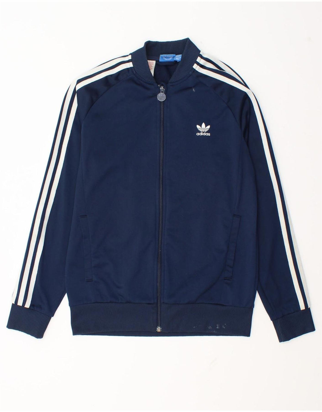 Adidas Jungen Trainingsanzug Top Jacke 13-14 Jahre Marineblau Polyester