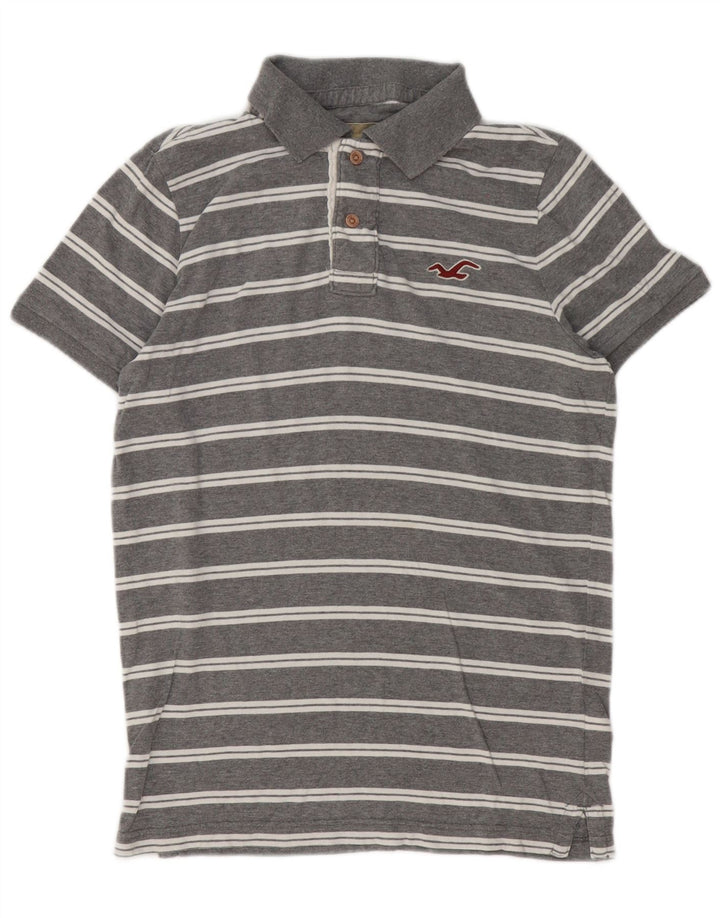 Hollister Herren-Poloshirt aus mittelgrauer Baumwolle