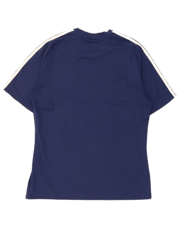 Adidas Herren Climalite T-Shirt Top Small Marineblau Polyester