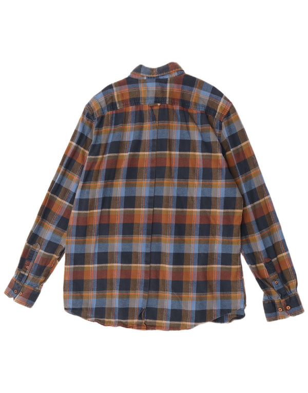 Ben Sherman Herren-Flanellhemd XL, mehrfarbig, kariert, Baumwolle