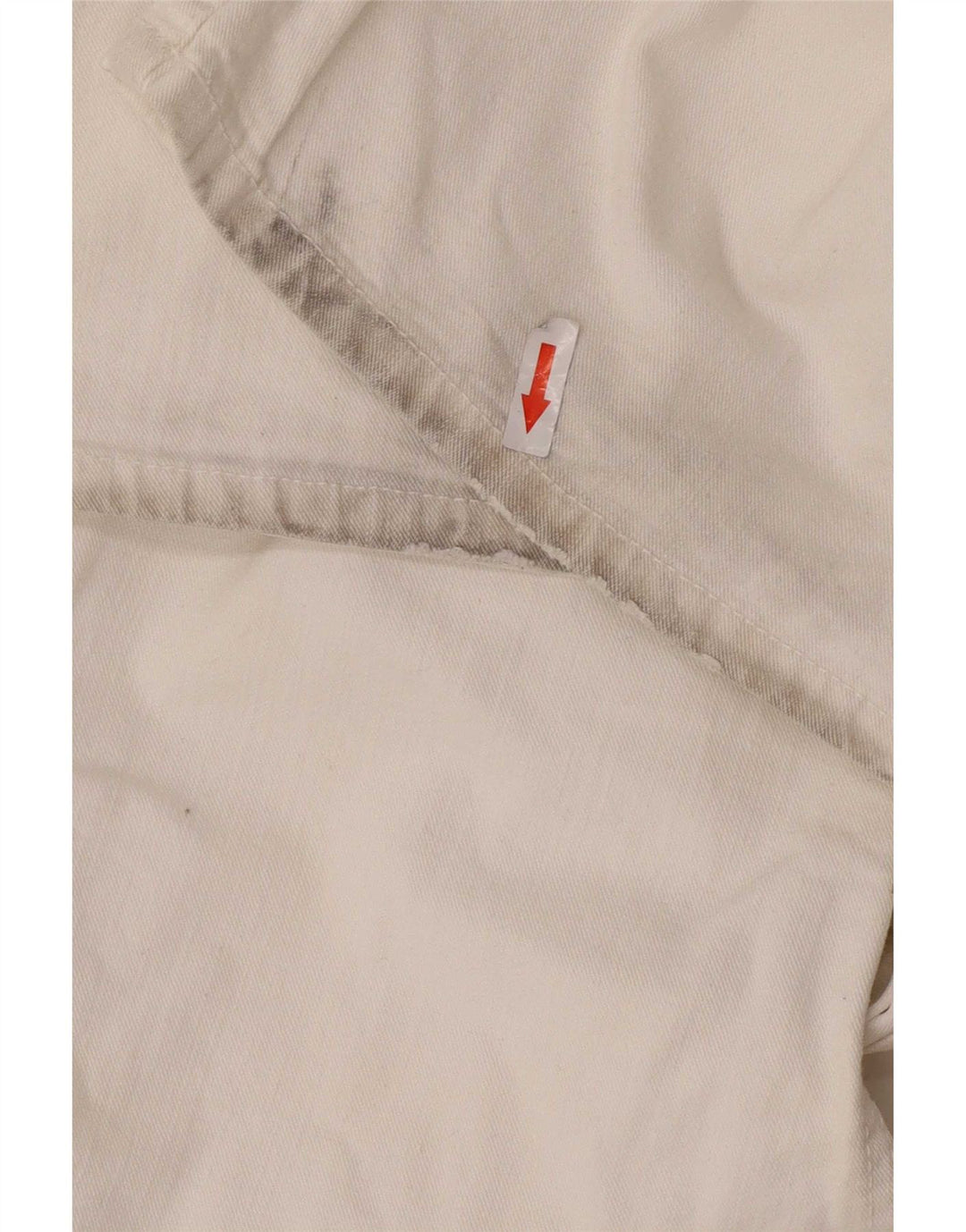Tommy Hilfiger Herren Straight Jeans W36 L30 Weiße Baumwolle