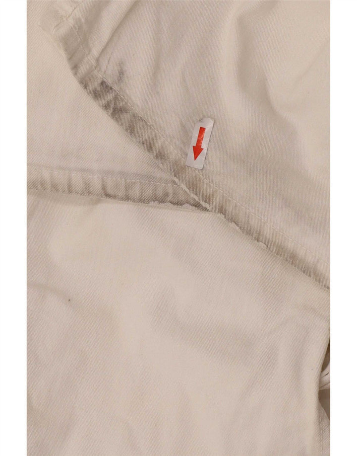 Tommy Hilfiger Herren Straight Jeans W36 L30 Weiße Baumwolle