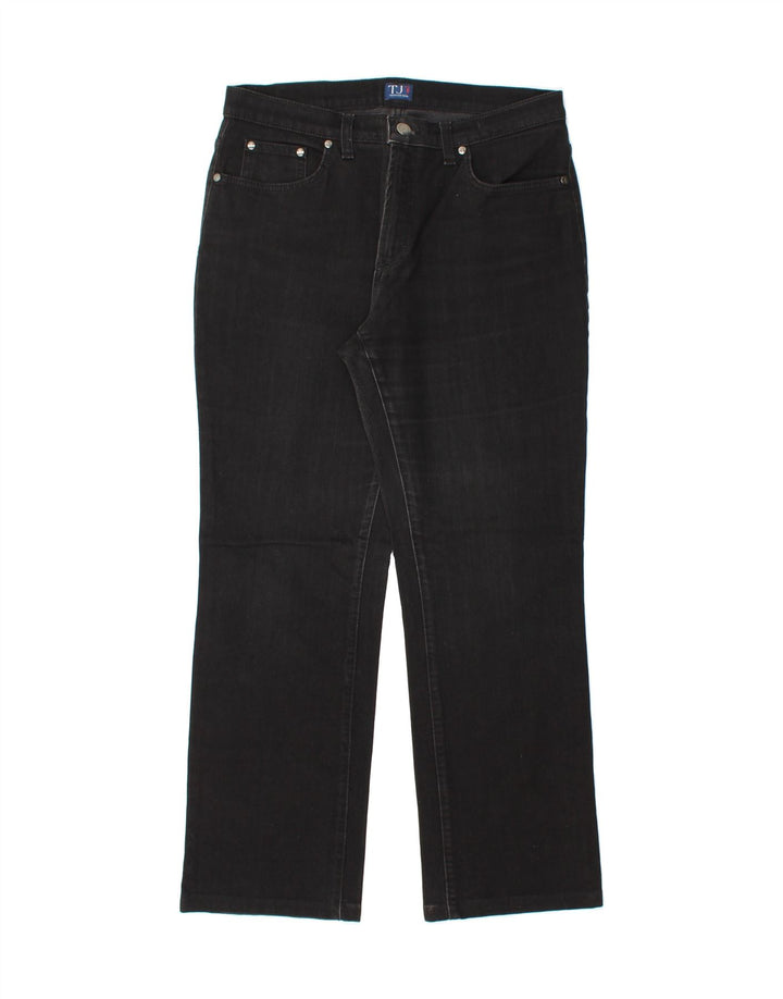 TRUSSARDI Womens Straight Jeans W33 L28 Black Cotton Vintage Trussardi and Second-Hand Trussardi from Messina Hembry 
