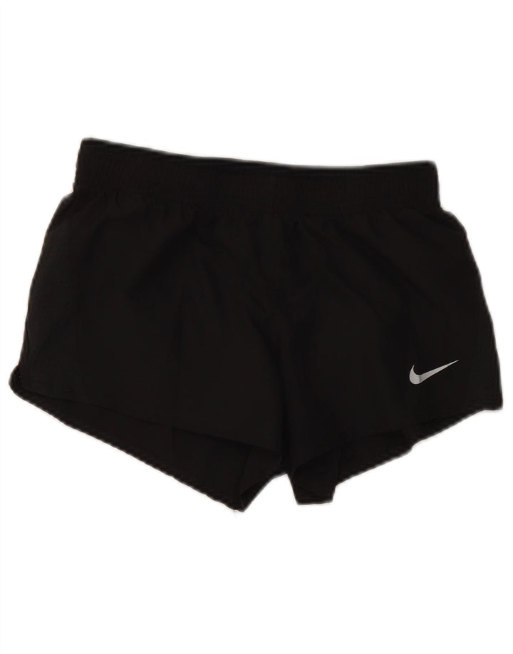 Nike Damen Dri Fit Sport Shorts UK 8 Small Schwarz Polyester