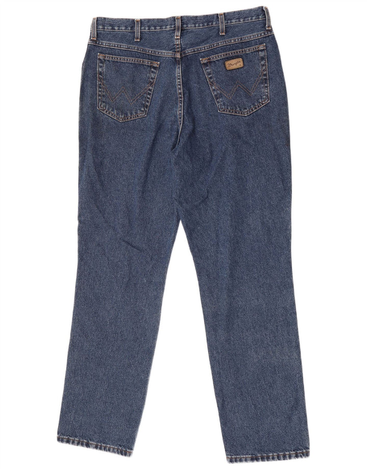 Wrangler Herren Straight Jeans W38 L30 Blaue Baumwolle
