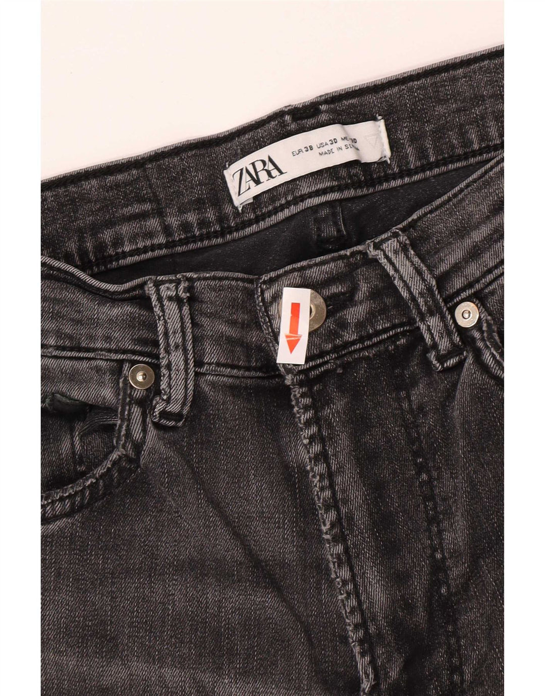 Zara Herren Skinny Jeans EU 38 Small W30 L29 Grau