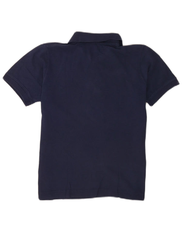 Kappa Damen Poloshirt UK 12 Medium Marineblau Baumwolle
