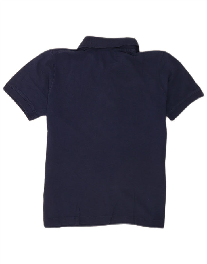Kappa Damen Poloshirt UK 12 Medium Marineblau Baumwolle