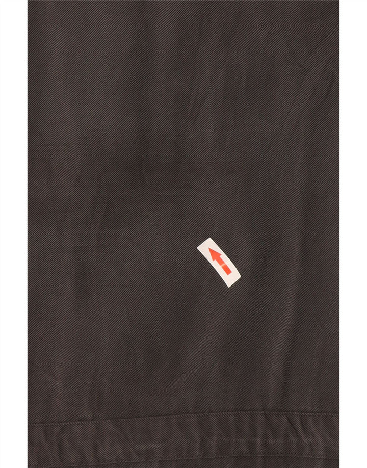 Zara Damen Hemdkleid UK 14 Mittelgraue Viskose