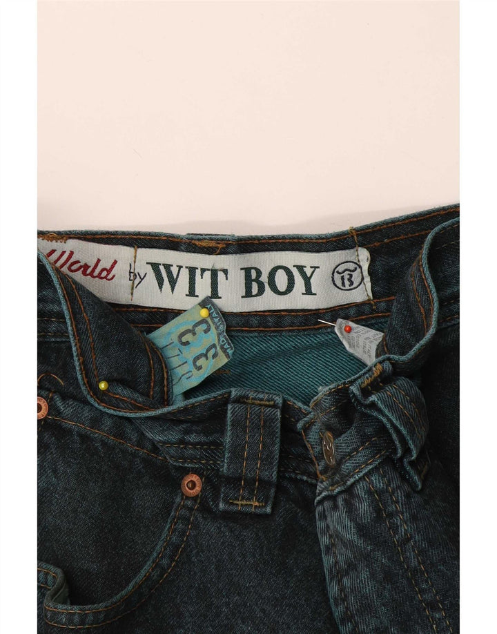 Wit Boy Herren Tapered Jeans W33 L31 Blaue Baumwolle